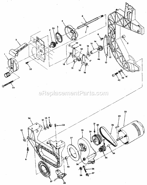 Page C Diagram and Parts List for 113247440  Craftsman Band Saw
