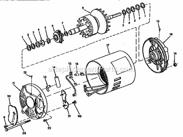 Page F Diagram and Parts List for 113248210  Craftsman Band Saw