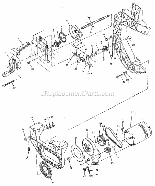 Page C Diagram and Parts List for 113248290  Craftsman Band Saw