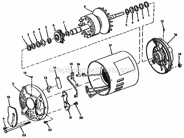 Page E Diagram and Parts List for 113248290  Craftsman Band Saw