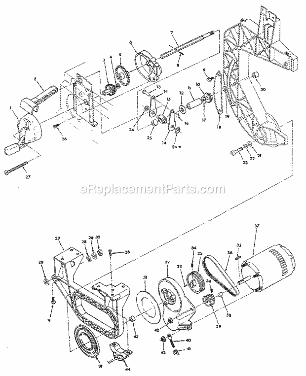 Page D Diagram and Parts List for 113248440  Craftsman Band Saw