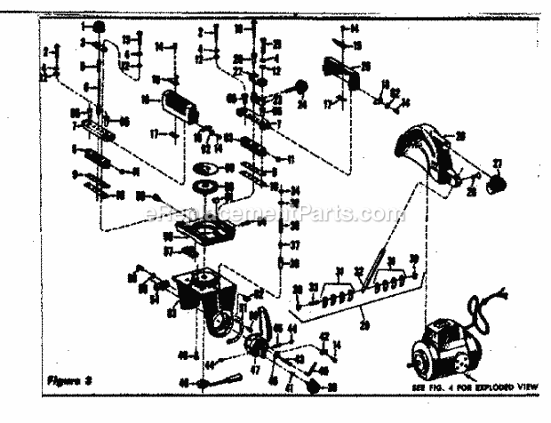 Saw Guard Assembly Diagram and Parts List for 11329000  Craftsman Chop Saw