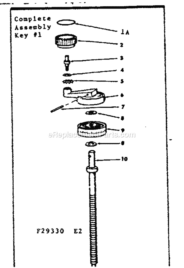 Complete Radial Arm Cap A... Diagram and Parts List for 11329330  Craftsman Chop Saw