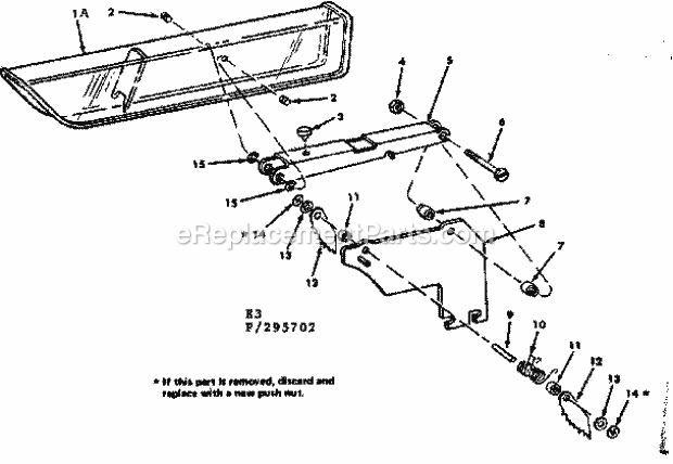 Guard Assembly Diagram and Parts List for 113295702  Craftsman Table Saw