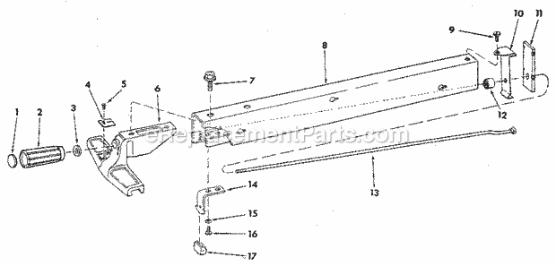 Figure 4 - 62773 Fence As... Diagram and Parts List for 113298033  Craftsman Table Saw