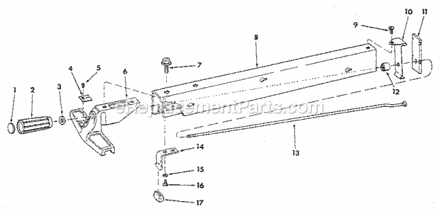 Page C Diagram and Parts List for 113298060  Craftsman Table Saw
