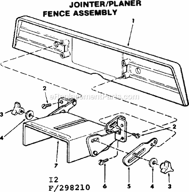 Page I Diagram and Parts List for 113298210  Craftsman Table Saw