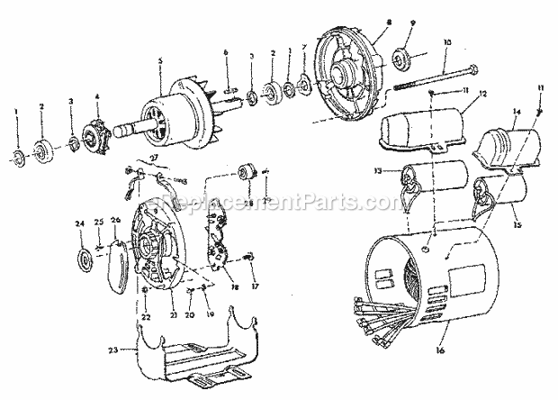 Page I Diagram and Parts List for 113298841  Craftsman Table Saw