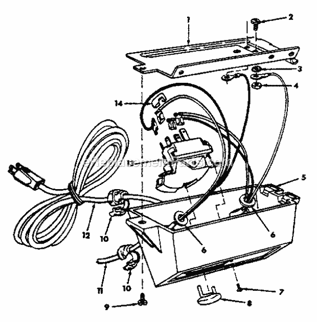 Page F Diagram and Parts List for 113298842  Craftsman Table Saw