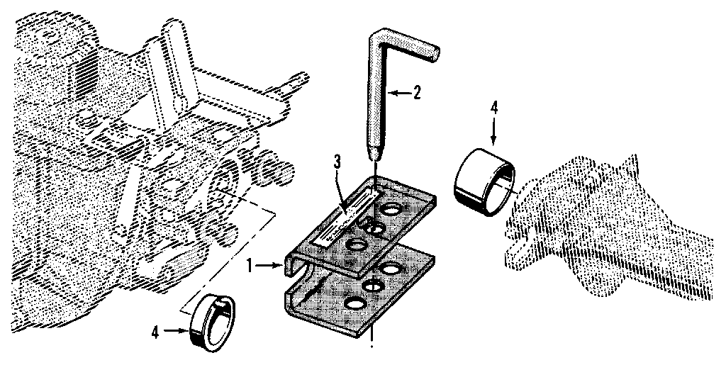 Tow Hitch Attachment Diagram and Parts List for 29909  Craftsman Tiller