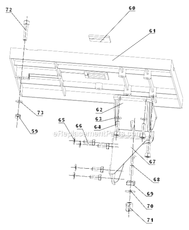 Page C Diagram and Parts List for 1243299  Craftsman Band Saw