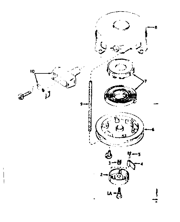 Rewind Starter Diagram and Parts List for 143176092  Craftsman Engine
