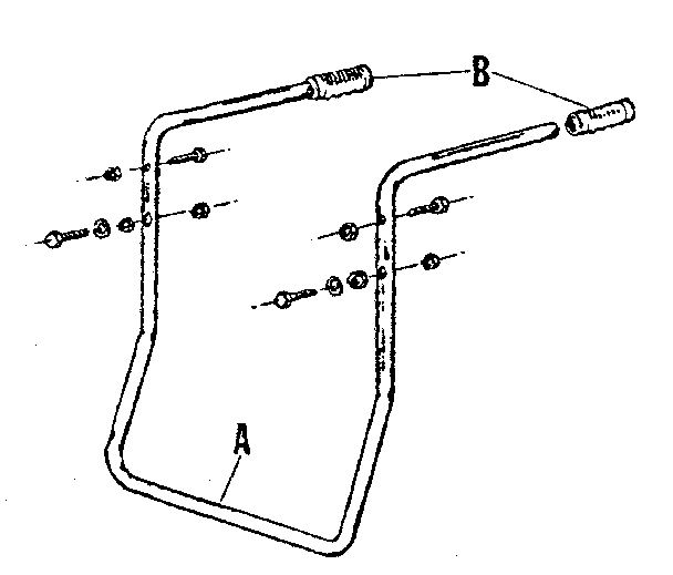 Push Handle Diagram and Parts List for 98564770  Craftsman Sprayer
