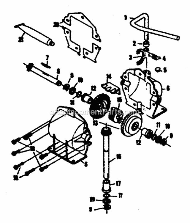 Page B Diagram and Parts List for 1318110  Craftsman Lawn Tractor