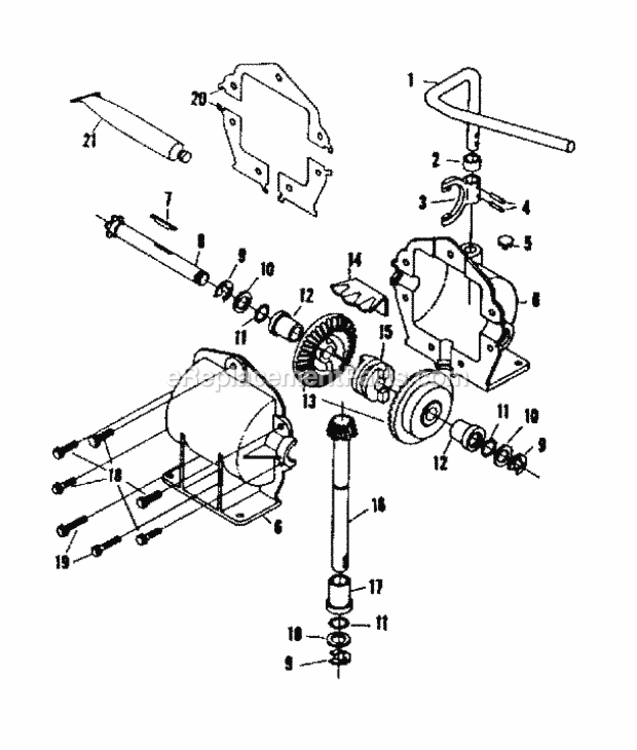Page B Diagram and Parts List for 1318130  Craftsman Lawn Tractor