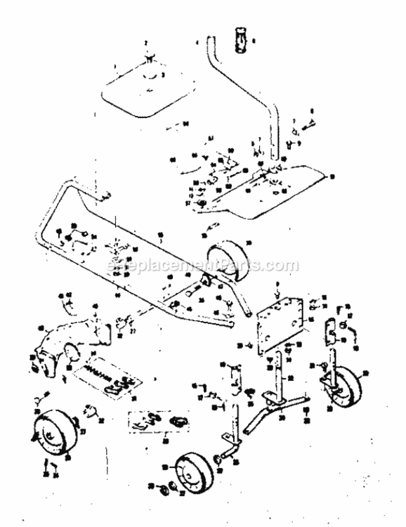 Page B Diagram and Parts List for 1318180  Craftsman Lawn Tractor