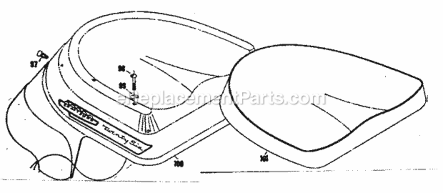 Page B Diagram and Parts List for 1318200  Craftsman Lawn Tractor
