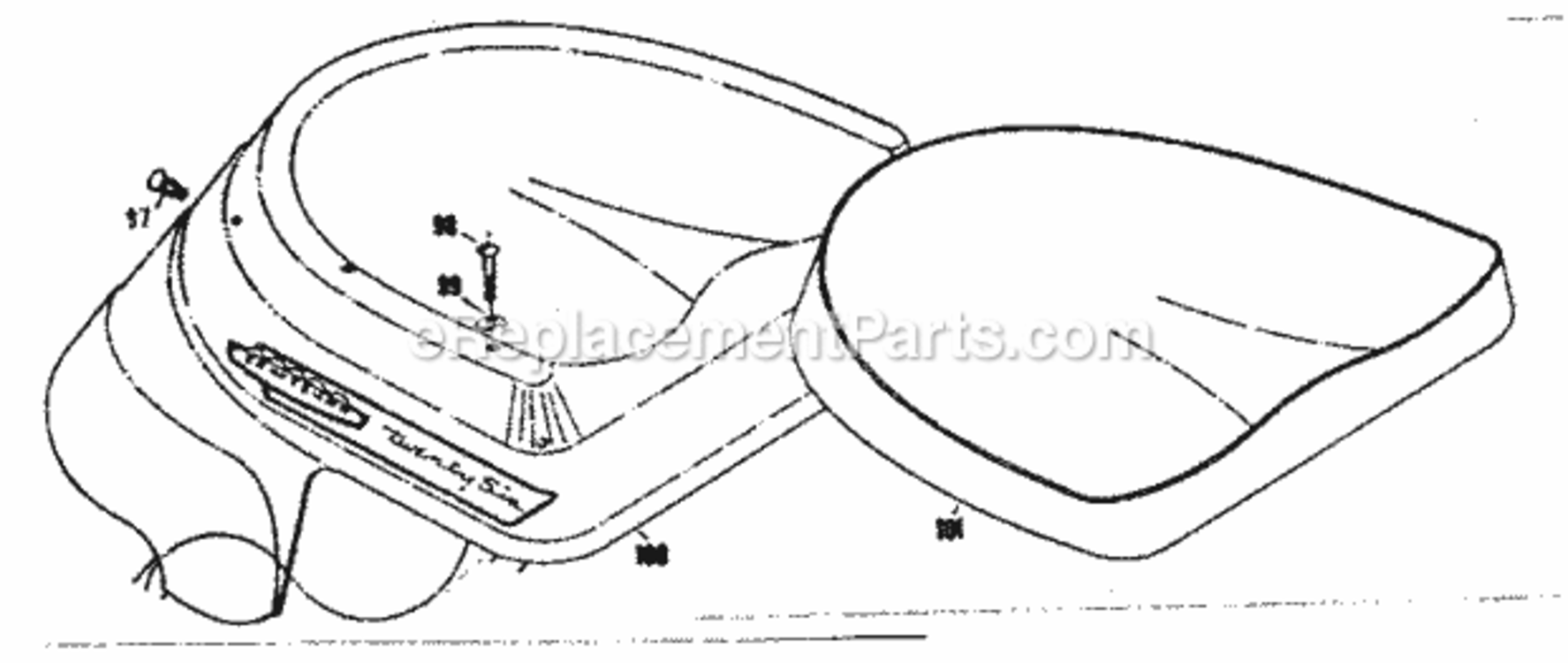 Page B Diagram and Parts List for 1318210  Craftsman Lawn Tractor