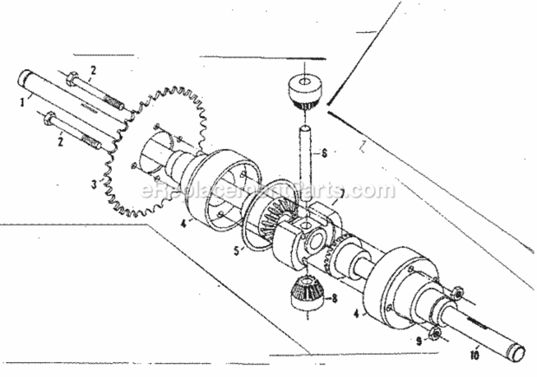 Page C Diagram and Parts List for 1318220  Craftsman Lawn Tractor