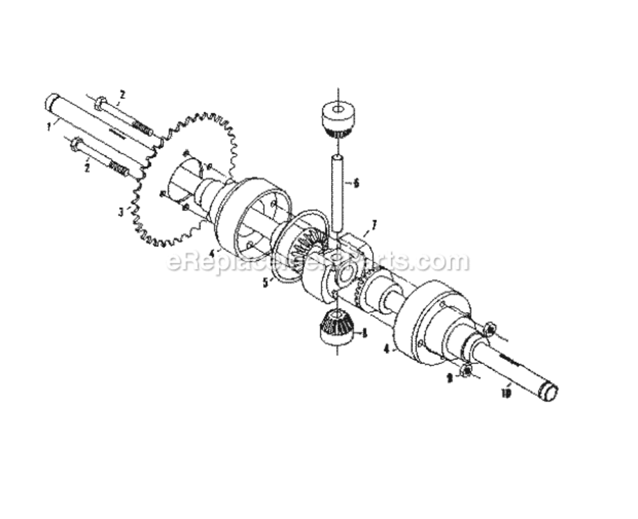 Page B Diagram and Parts List for 1318240  Craftsman Lawn Tractor
