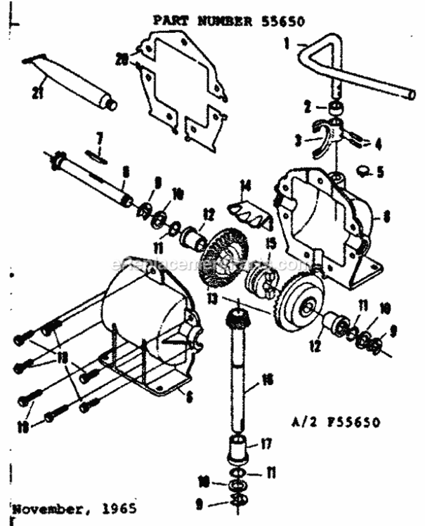 Page C Diagram and Parts List for 1318250  Craftsman Lawn Tractor