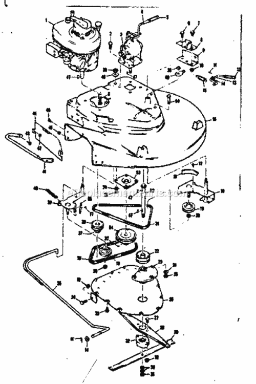Page A Diagram and Parts List for 1318260  Craftsman Lawn Tractor