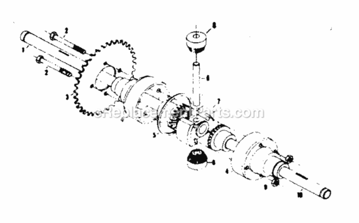 Page C Diagram and Parts List for 1318280  Craftsman Lawn Tractor