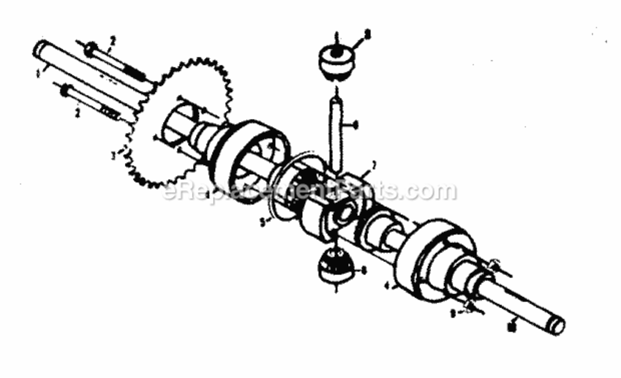Page C Diagram and Parts List for 1318281  Craftsman Lawn Tractor