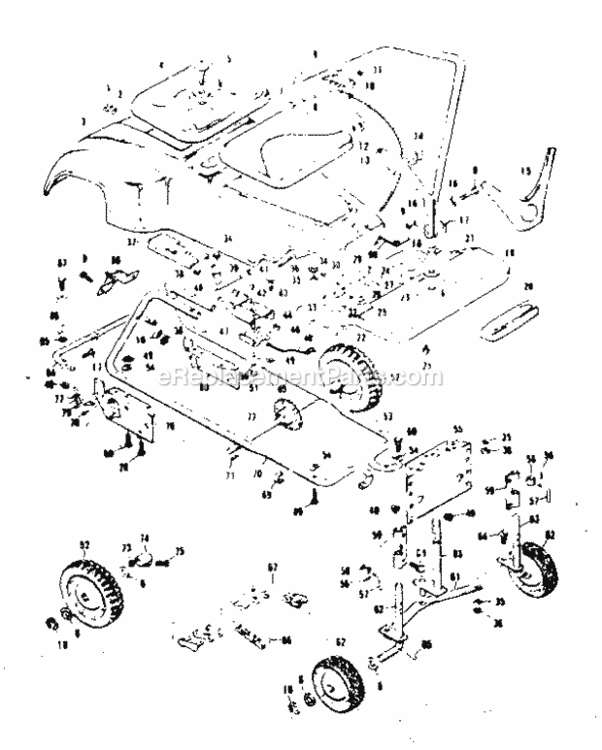 Page A Diagram and Parts List for 1318282  Craftsman Lawn Tractor