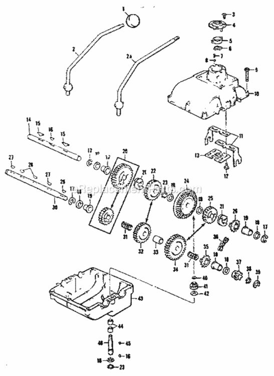 Page E Diagram and Parts List for 1318283  Craftsman Lawn Tractor