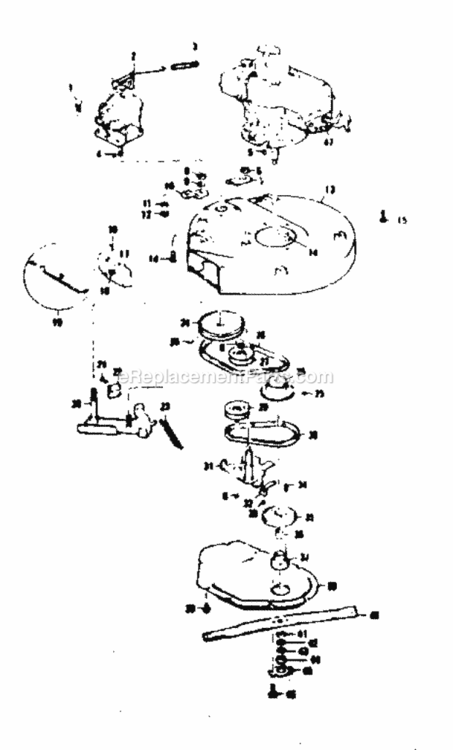 Page B Diagram and Parts List for 1318390  Craftsman Lawn Tractor