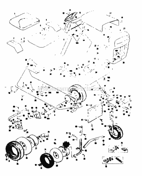 Page A Diagram and Parts List for 1318531  Craftsman Lawn Tractor