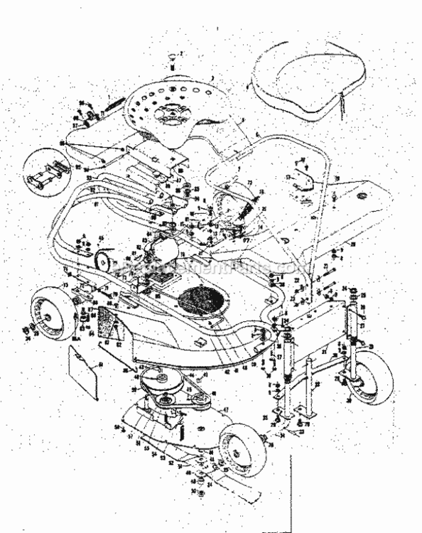 Page A Diagram and Parts List for 13188391  Craftsman Lawn Tractor