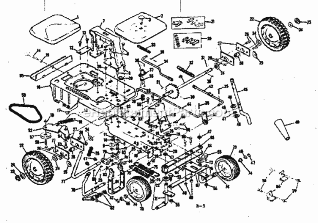 Page A Diagram and Parts List for 131962512  Craftsman Lawn Tractor
