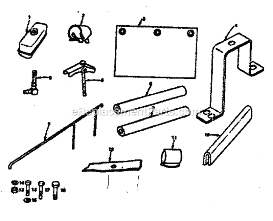 Page E Diagram and Parts List for 131962512  Craftsman Lawn Tractor