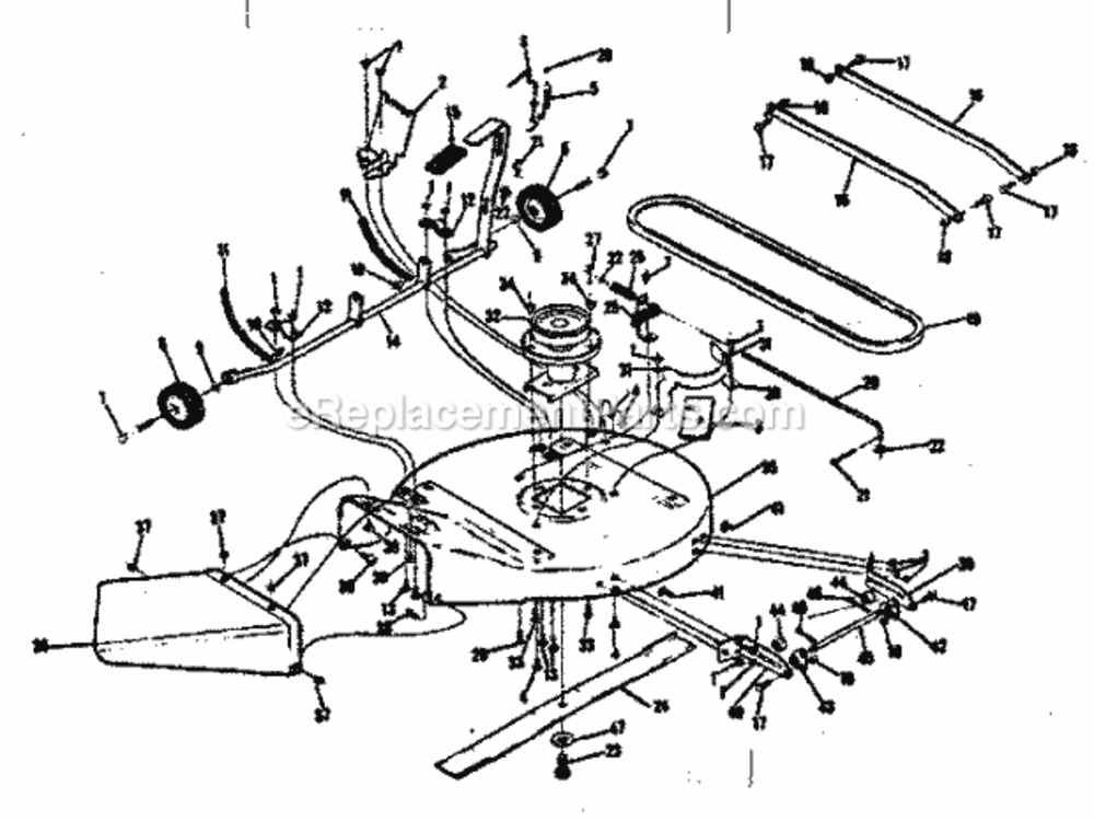 Page B Diagram and Parts List for 131962612  Craftsman Lawn Tractor