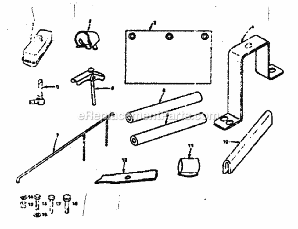 Page E Diagram and Parts List for 131962612  Craftsman Lawn Tractor