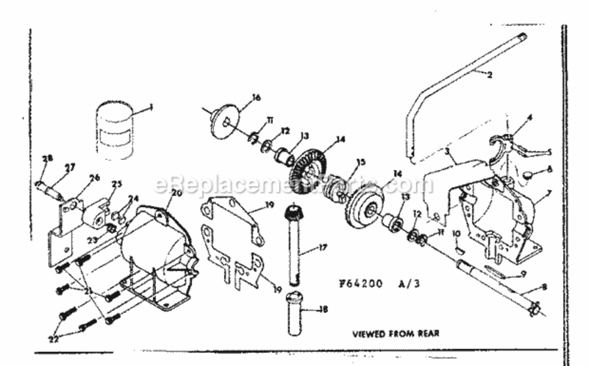 Page D Diagram and Parts List for 13196285  Craftsman Lawn Tractor