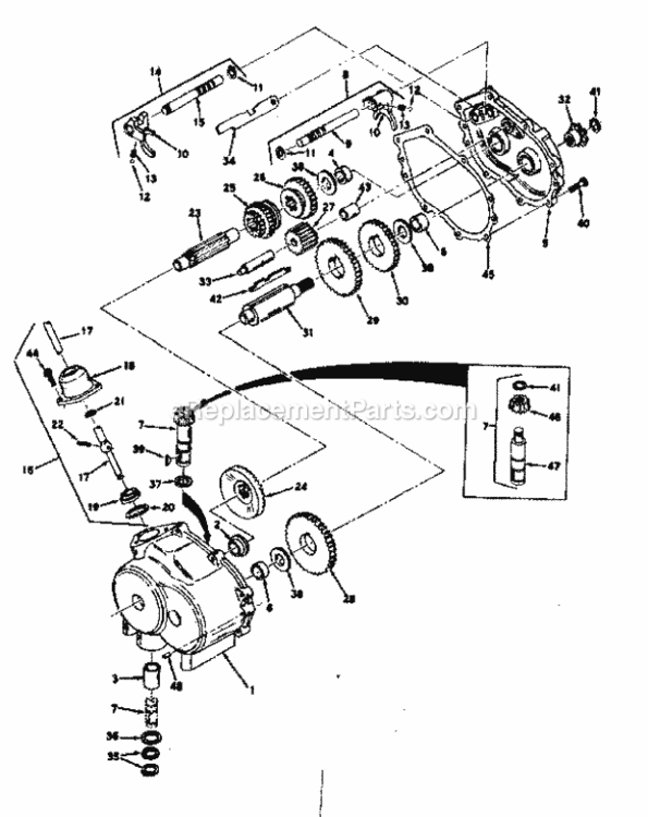 Page D Diagram and Parts List for 13196300  Craftsman Lawn Tractor