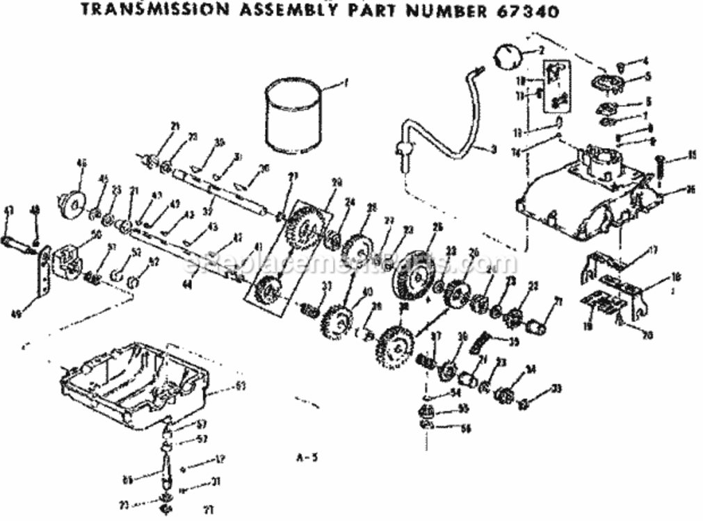 Page E Diagram and Parts List for 13196323  Craftsman Lawn Tractor