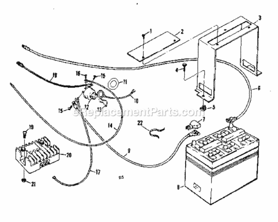 Page E Diagram and Parts List for 13196351  Craftsman Lawn Tractor