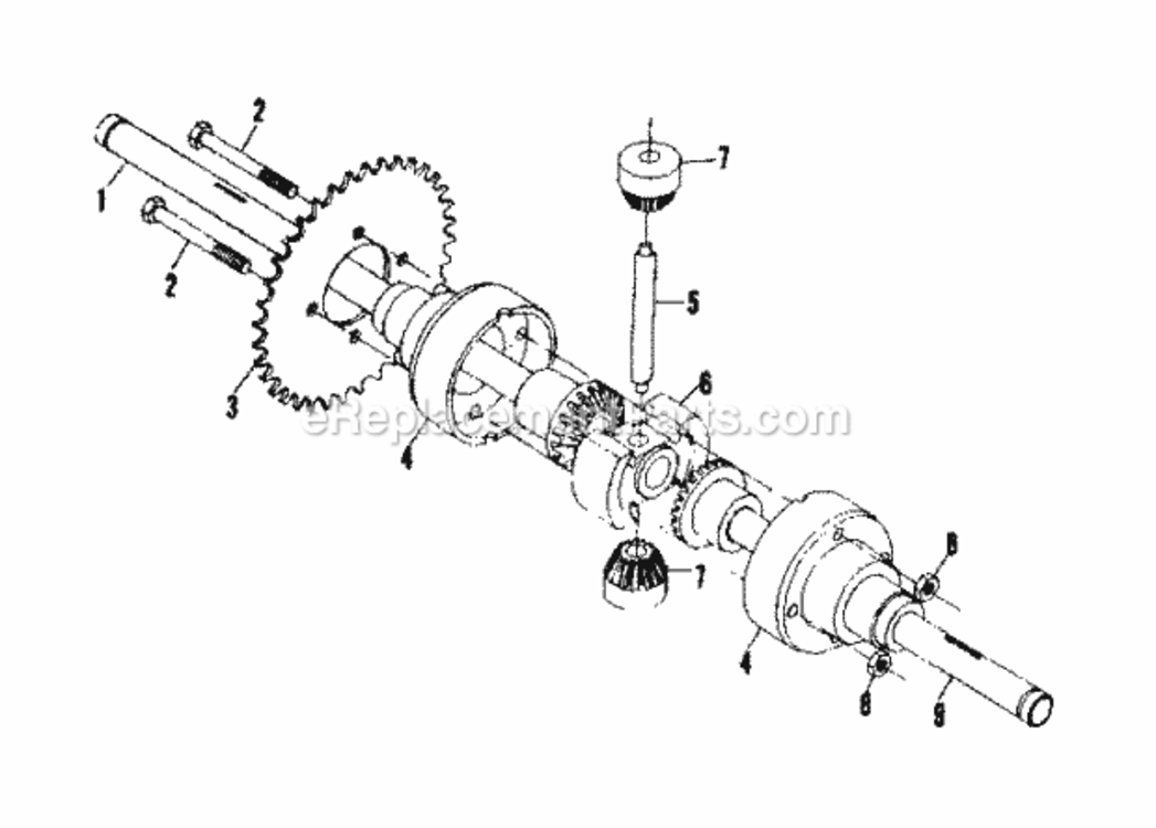 Page F Diagram and Parts List for 13196400  Craftsman Lawn Tractor