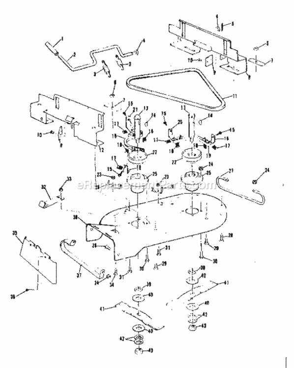 Page C Diagram and Parts List for 13196410  Craftsman Lawn Tractor