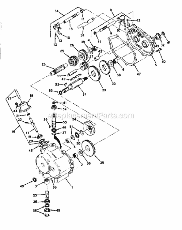 Page D Diagram and Parts List for 13196412  Craftsman Lawn Tractor