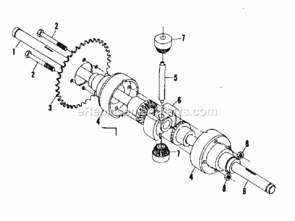 Page C Diagram and Parts List for 13196450  Craftsman Lawn Tractor