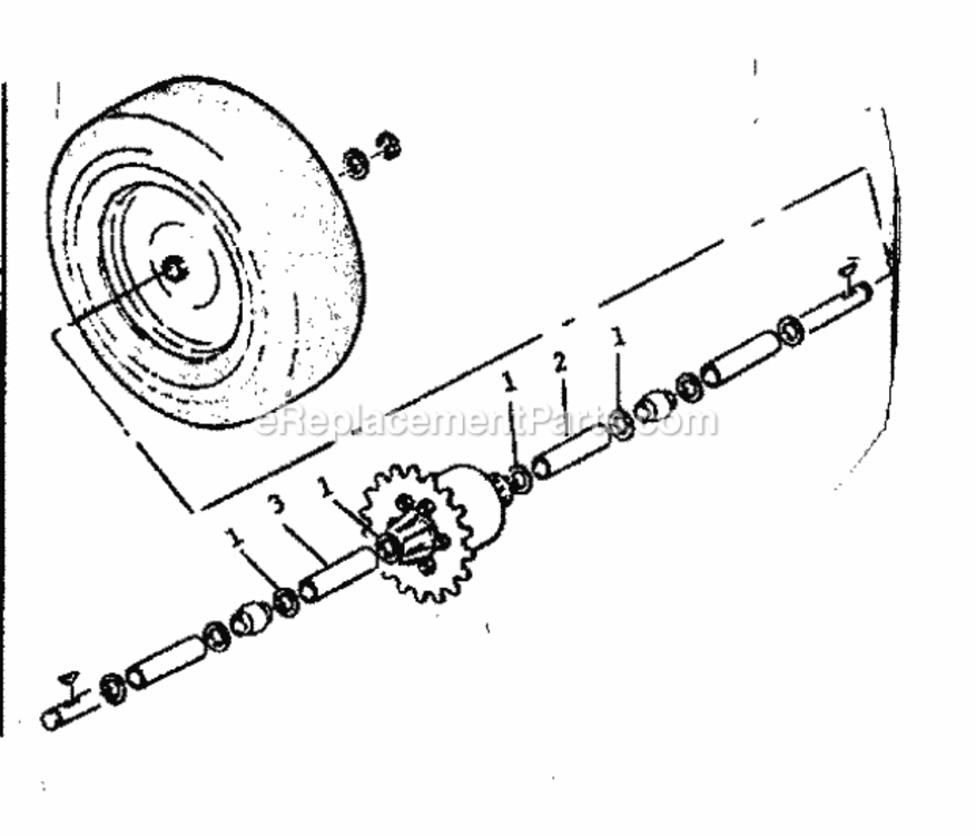Page D Diagram and Parts List for 13196450  Craftsman Lawn Tractor
