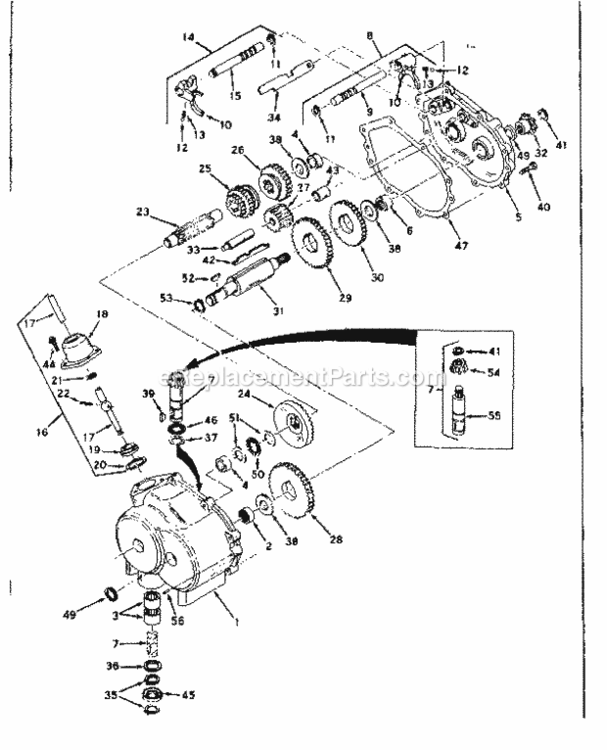 Page F Diagram and Parts List for 13196451  Craftsman Lawn Tractor