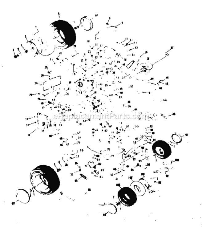 Page B Diagram and Parts List for 13196460  Craftsman Lawn Tractor