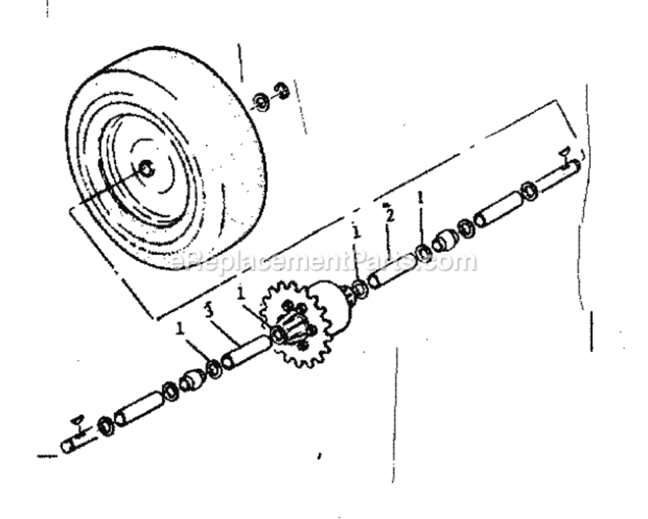 Page C Diagram and Parts List for 13196501  Craftsman Lawn Tractor