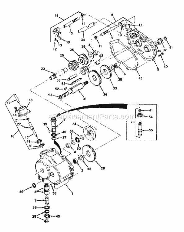 Page F Diagram and Parts List for 13196501  Craftsman Lawn Tractor
